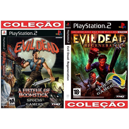 Evil Dead Ps2 1 E 2 Português Coleção (2 Dvds) Patch Terror